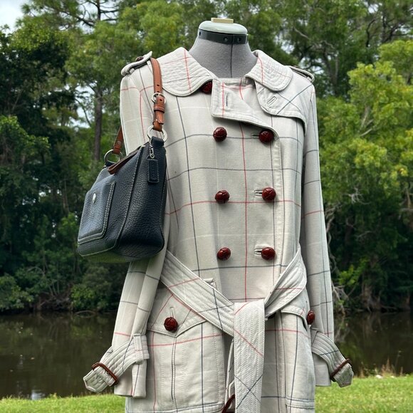 COACH Chelsea Hobo Shoulder Bag Soft Black Leather Brown Trim Silver 10890 - Picture 5 of 16